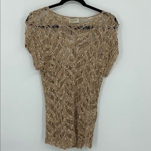 NWT Falconeri Knitted Short Sleeve Top SZ Small